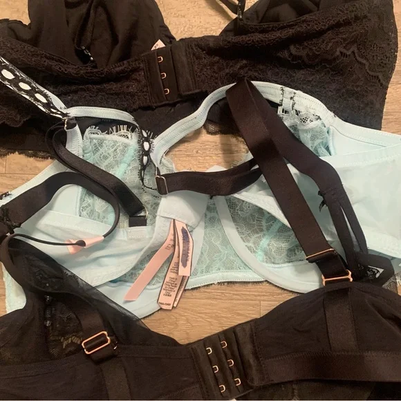 Victoria Secret Bundle 3 Bras Balconette Dream Angels Push Up Without Padding - Picture 9 of 16